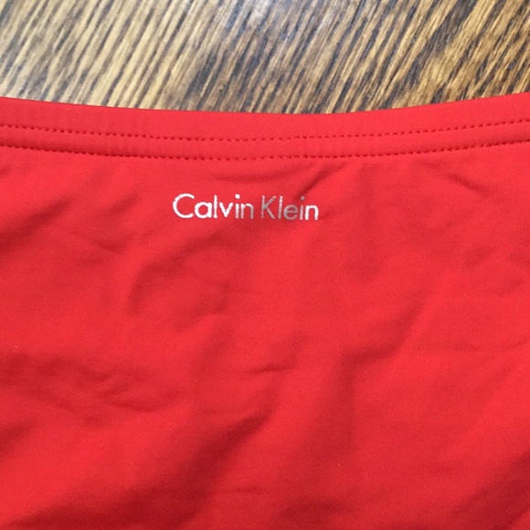 Calvin Klein Red Two Piece Tankini Swim Suit - Picture 6 of 12
